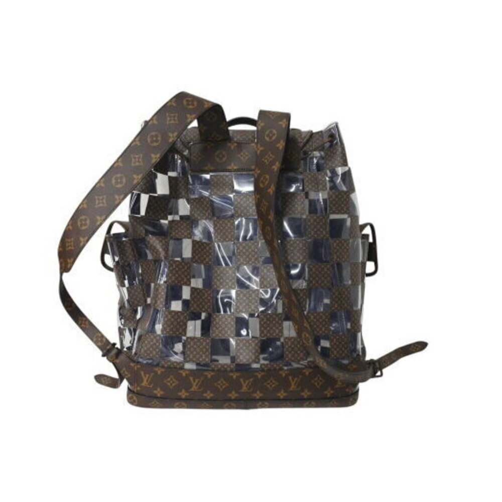 Louis Vuitton Christopher backpack Monogram Chess Brown Clear